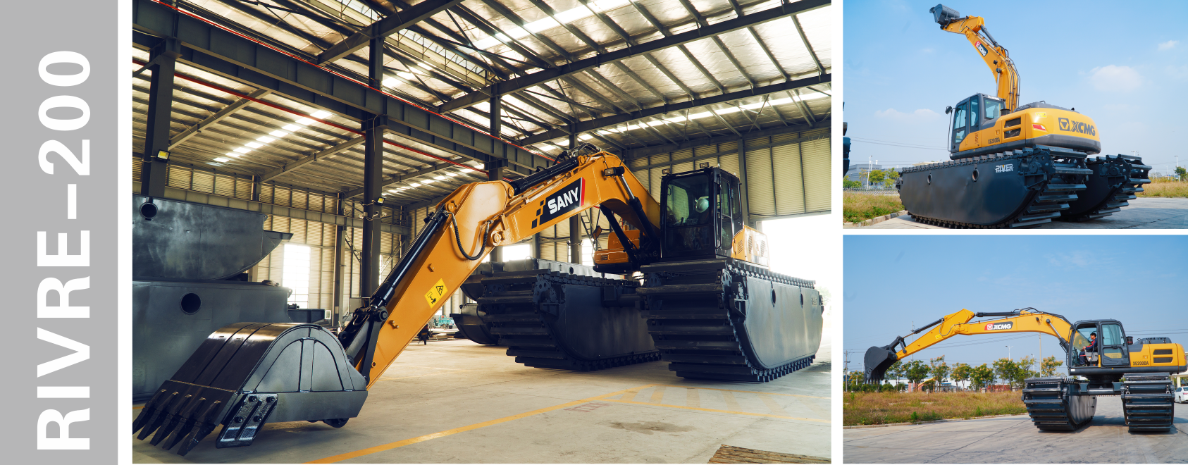 200river swamp pontoon excavator