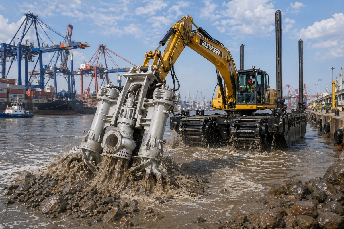 Cutter Suction Pumps Working in Ports