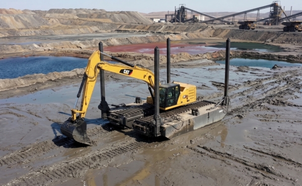 Amphibious Excavator for Tailings Pond Dredging Solution