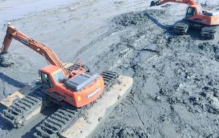River Amphibious Excavator One Machine for Both Land and Water Operations