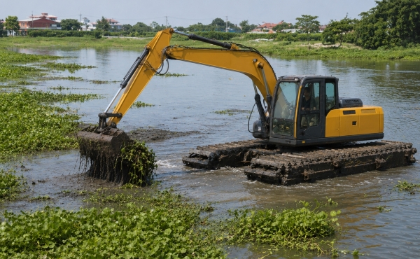 Water Hyacinth Elimination Weed & Silt Buckets for Polluted Waters