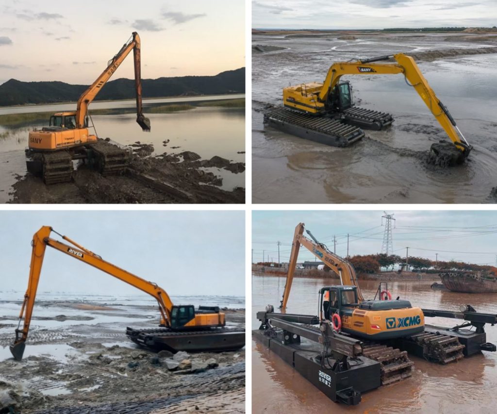 Application Scenarios of RIVER Long Reach Amphibious Excavator
